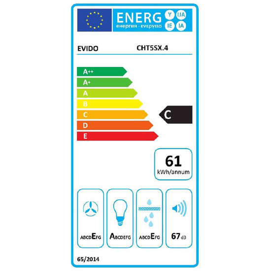 Páraelszivó Evido Slimlux 50X Inox előlappal Páraelszivó Evido Slimlux 50X Inox előlappal