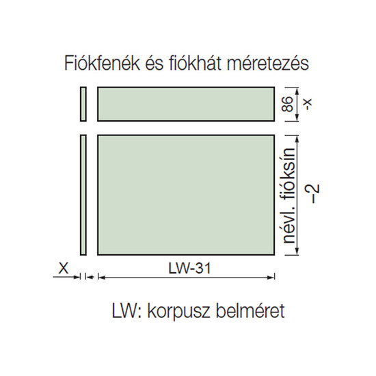 Fiókcsúszó FDS-FF 86mm magas Fém fiókoldal 86x400mm fehér Fiókcsúszó FDS-FF 86mm magas Fém fiókoldal 86x400mm fehér
