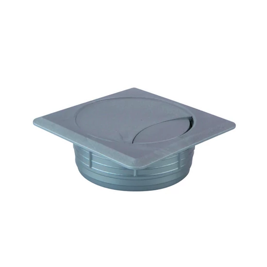 Kábelkivezető 60mm négyszög Ezüst