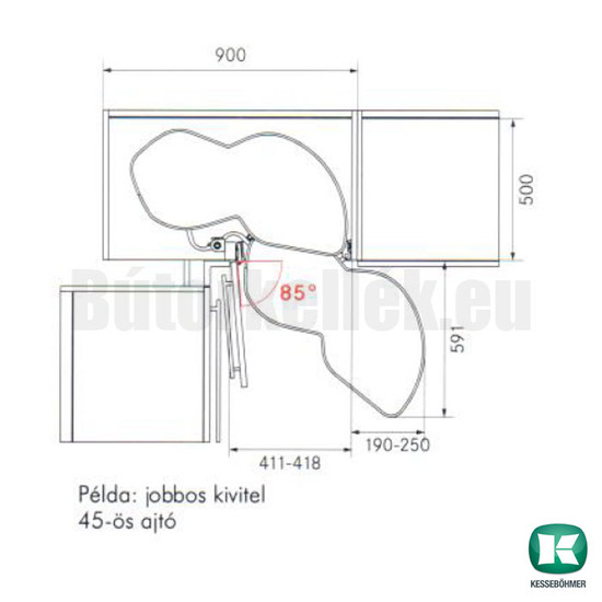 Fémrács KESSEBÖHMER Lemans II Vesetál Arena Classic 450 Balos Szürke Fémrács KESSEBÖHMER Lemans II Vesetál Arena Classic 450 Balos Szürke