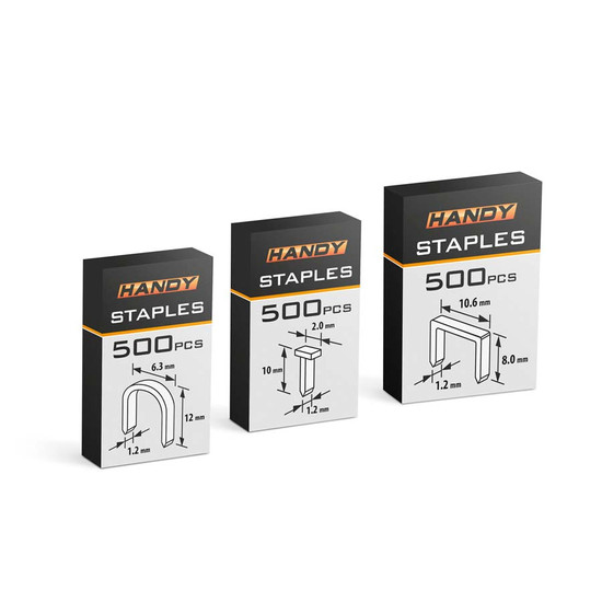 Kézi tűzőgép szett + 3 típusú kapocs Handy Kézi tűzőgép szett + 3 típusú kapocs Handy