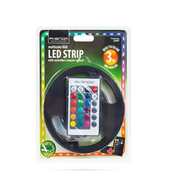 Led szalag szett RGB Beltéri 3m-Trafóval-Távirányítóval Led szalag szett RGB Beltéri 3m-Trafóval-Távirányítóval