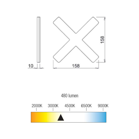 Led világítás bútorhoz X-SIGN 4F Fehér