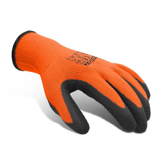 Munkakesztyű Latex bevonattal Handy - L - Narancs