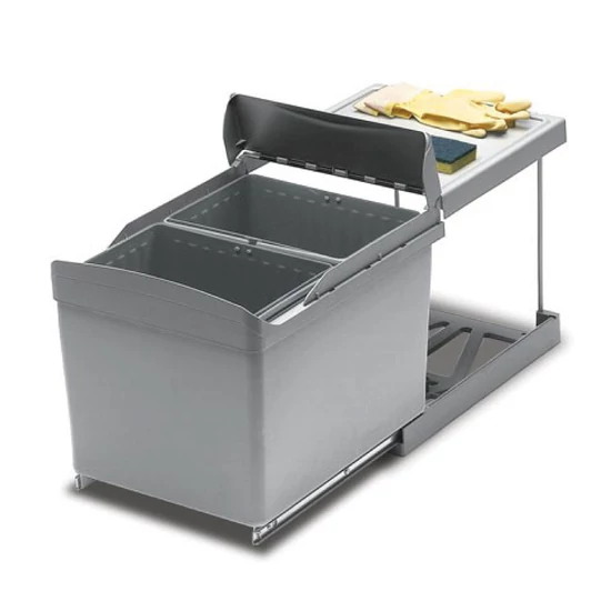 Hulladékgyűjtő 516 Szürke 2x16L