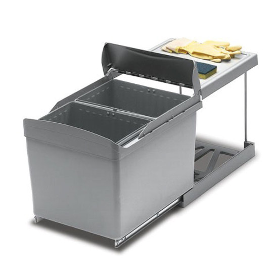 Hulladékgyűjtő 516 Szürke 2x16L