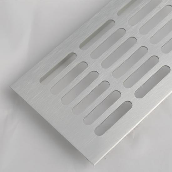 Szellőzőrács 100x250mm Alumínium 