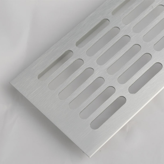 Szellőzőrács 100x250mm Alumínium