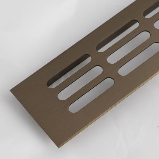 Szellőzőrács 60x500mm antik bronz 