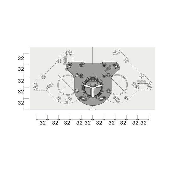 Asztalláb Efua 710x80mm Króm 4db/grn