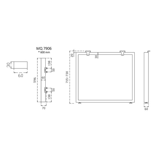 Asztalláb MILADESIGN Mobi-Q MQ7906 Fekete Asztalláb MILADESIGN Mobi-Q MQ7906 Fekete