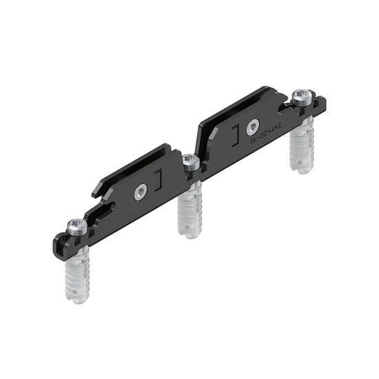 Blum 24K42E1 Aventos HKI előlaprögzítő fa előlapokhoz, expando rögzítéssel onyx fekete