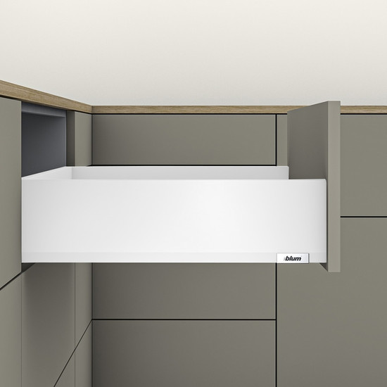 Blum MERIVOBOX fiókszett K magasságú 500mm Selyemfehér Blum MERIVOBOX fiókszett K magasságú 500mm Selyemfehér