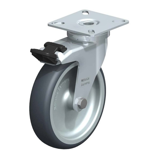 Blickle görgő forgóvillás LPA-TPA 100G-FI gumi/polipropilén stop-fix fékkel, 70kg Blickle görgő forgóvillás LPA-TPA 100G-FI gumi/polipropilén stop-fix fékkel, 70kg