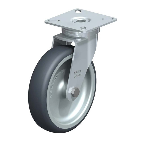 Blickle görgő forgóvillás LPA-TPA 100G gumi/polipropilén 70kg Blickle görgő forgóvillás LPA-TPA 100G gumi/polipropilén 70kg
