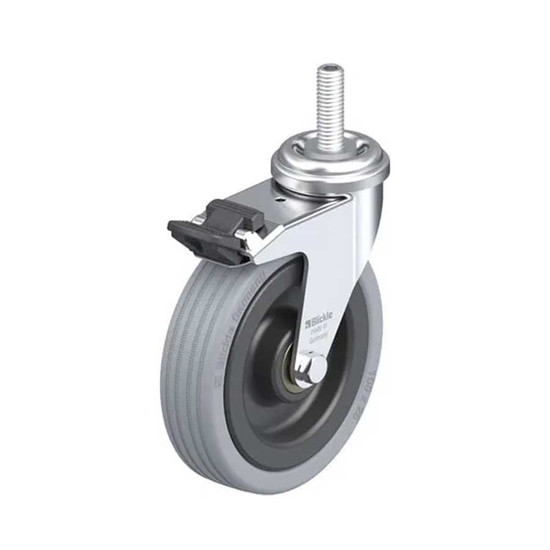 Blickle görgő menetes M10 - LRA-VPA 100K-FI-GS10 stop-fix fékkel, tömörgumi Blickle görgő menetes M10 - LRA-VPA 100K-FI-GS10 stop-fix fékkel, tömörgumi
