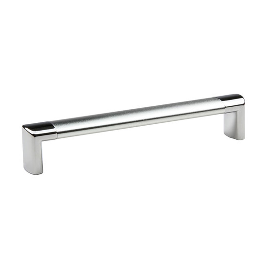 Bútorfogantyú AIRA XL 128mm matt fehér króm/fényes króm Bútorfogantyú AIRA XL 128mm matt fehér króm/fényes króm