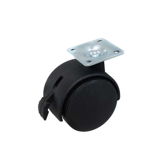 Bútorgörgő 40mm Talpas Fékes 06107 25kg Fekete Bútorgörgő 40mm Talpas Fékes 06107 25kg Fekete