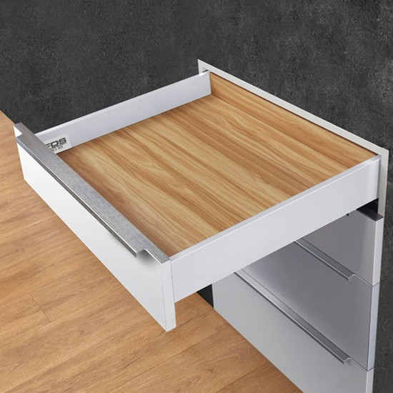 Fiókcsúszó FDS-PRO 18 A Push Open Duplafalú fiókoldal 550mm Fehér