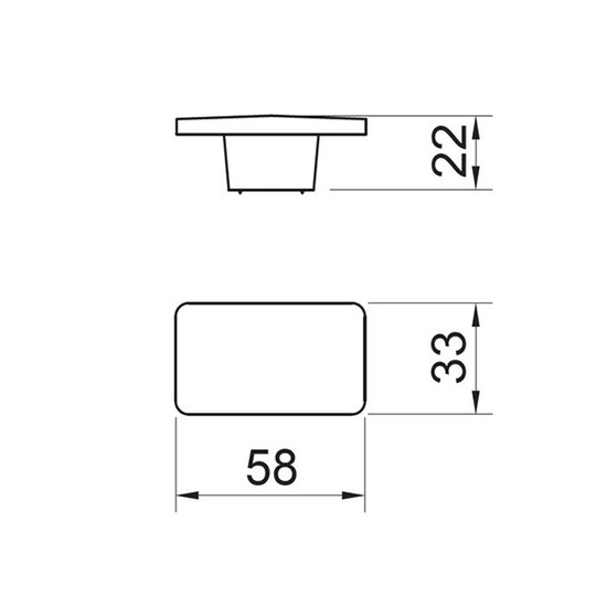Fogantyú 2411-58 ZN16 Fekete Nikkel Fém Fogantyú 2411-58 ZN16 Fekete Nikkel Fém