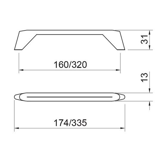 Fogantyú 2413-175 ZN1 Fekete Nikkel Fém
