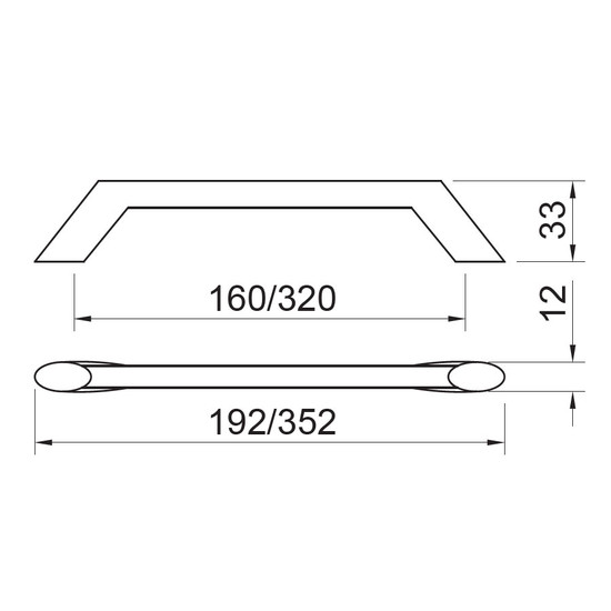 Fogantyú 2413-352 ZN1 Fekete Nikkel Fém Fogantyú 2413-352 ZN1 Fekete Nikkel Fém