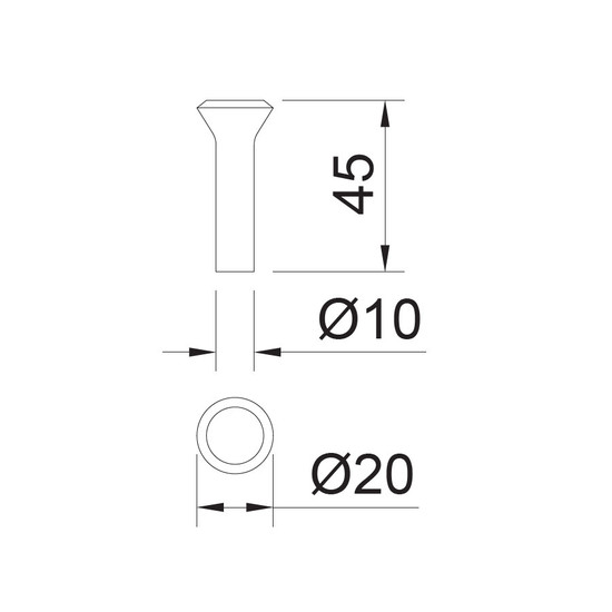 Fogantyú 2418-20 N1 Acél Acél
