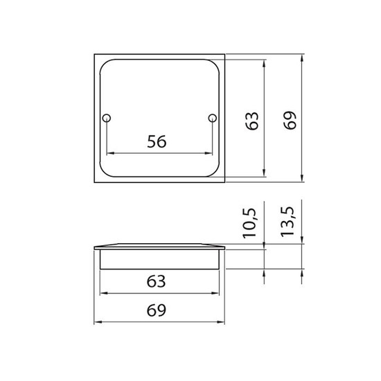 Fogantyú MB09078B0 56x63x69mm Patagónia Ezüst (Matt Króm) Fogantyú MB09078B0 56x63x69mm Patagónia Ezüst (Matt Króm)