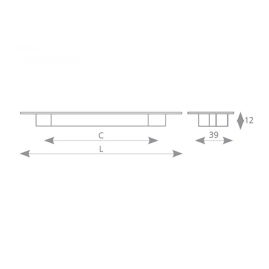 Fogantyú Pesara 96mm süllyesztett csiszolt nikkel 157782