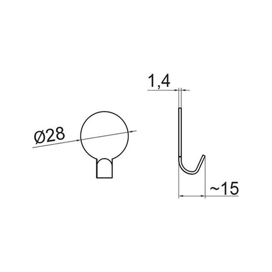 Fogas akasztó 2322/N1kv1s Inox Öntapadós Rozsdamentes Acél Fogas akasztó 2322/N1kv1s Inox Öntapadós Rozsdamentes Acél