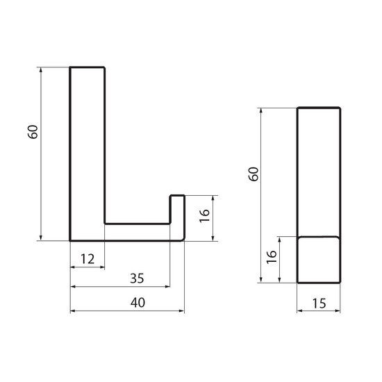 Fogas akasztó 2326/PB1 Fehér Fém Fogas akasztó 2326/PB1 Fehér Fém