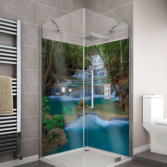 Fürdőszobai dekorpanel Wallplex falburkoló Waterfall 90x200cm DUPLA