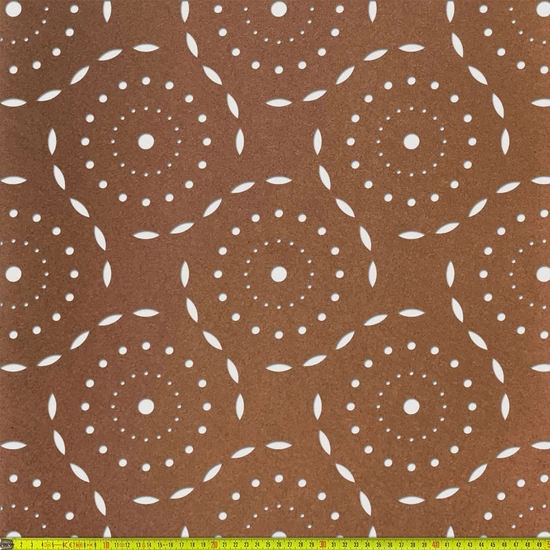 Perforált lemez Grezzo natur Hdf DAISYPOP perforációval 1520x605x3mm