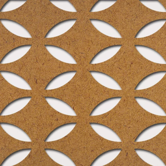 Perforált lemez Grezzo natur Hdf FARFALLE perforációval 1520x605x3mm
