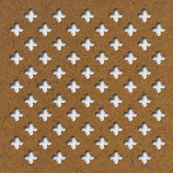 Perforált lemez Grezzo natur Hdf Fiore perforációval 1520x605x3mm