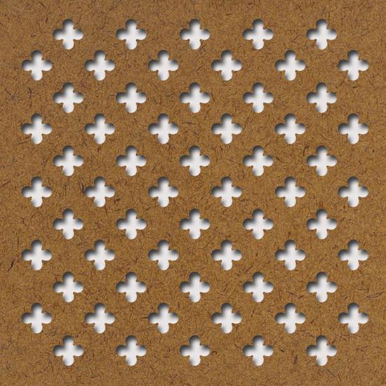 Perforált lemez Grezzo natur Hdf Fiore perforációval 1520x605x3mm