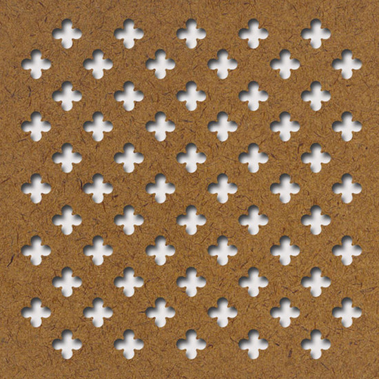 Perforált lemez Grezzo natur Hdf Fiore perforációval 1520x605x3mm