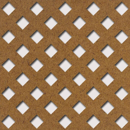 Perforált lemez Grezzo natúr Hdf Franz Perforációval 1520x605x3mm