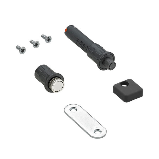 HETTICH Harmónika WingLine S Mágneses záró szett Design pro Push to move, fekete HETTICH Harmónika WingLine S Mágneses záró szett Design pro Push to move, fekete
