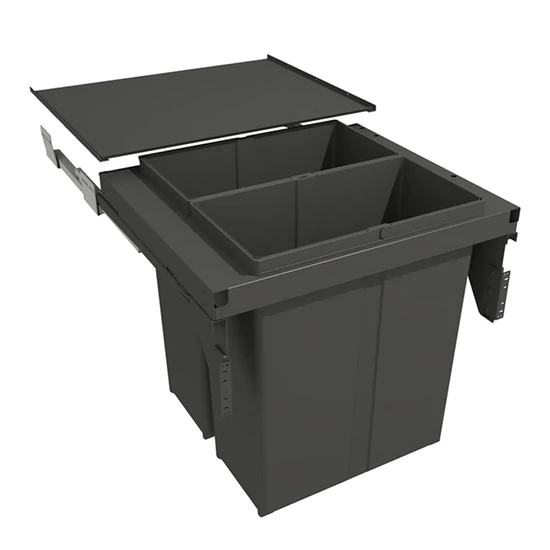 Hulladékgyűjtő GOLLINUCCI sortér 580 EVO, 600mm 2x40l szürke