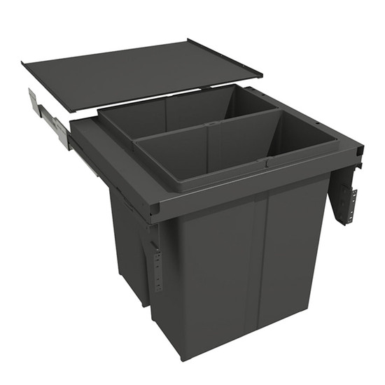 Hulladékgyűjtő GOLLINUCCI sortér 580 EVO, 600mm 2x40l szürke Hulladékgyűjtő GOLLINUCCI sortér 580 EVO, 600mm 2x40l szürke
