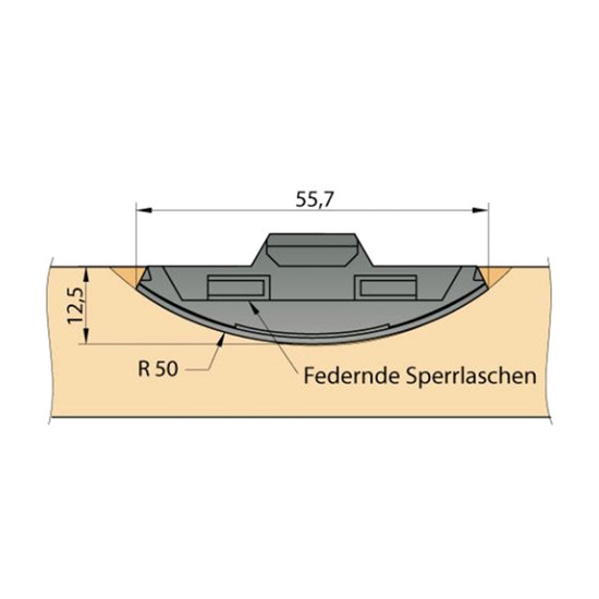 KNAPP Becsúsztatható bútorösszekötő, K053 SUNNY műanyag lamella, NEM oldható kötés KNAPP Becsúsztatható bútorösszekötő, K053 SUNNY műanyag lamella, NEM oldható kötés