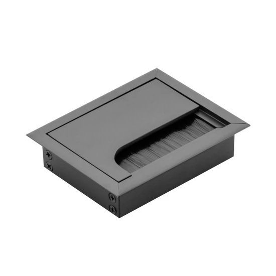 Kábelkivezető Fém 80x100mm Fekete
