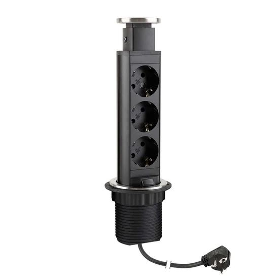 Konnektor-rejtett elosztó StrongPower 3x230V Inox
