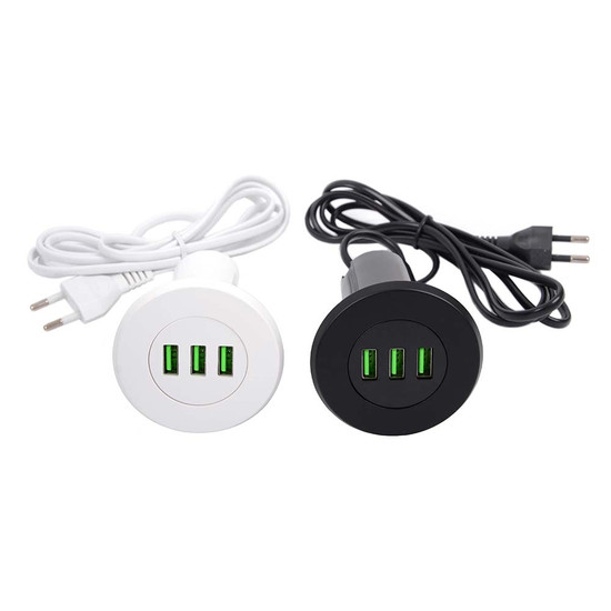 Konnektor-rejtett elosztó StrongPower USB töltő 3xUSB-A Fekete Konnektor-rejtett elosztó StrongPower USB töltő 3xUSB-A Fekete