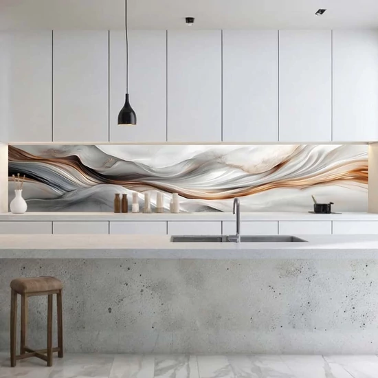 Konyhai hátfal Wallplex falburkoló Selyem Hullám 60x240cm