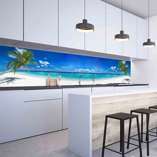 Konyhai hátfal Wallplex falburkoló Tengerpart 60x240cm