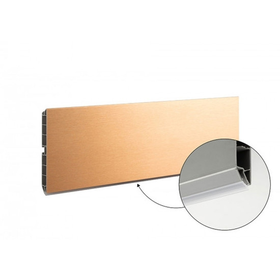 Lábazat előlap SCILM 100x4000mm Csiszolt Réz