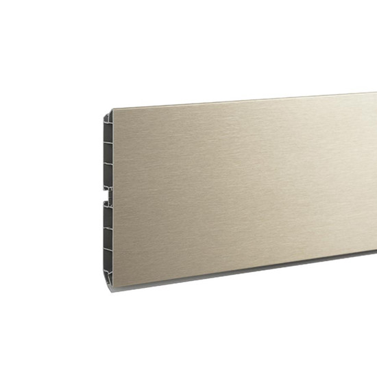 Lábazat előlap SCILM 120x4000mm Csiszolt acél / INOX