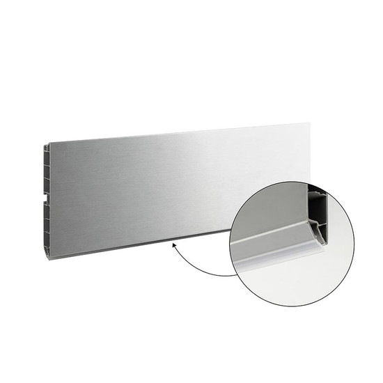 Lábazat előlap SCILM 120x4000mm Csiszolt alumínium